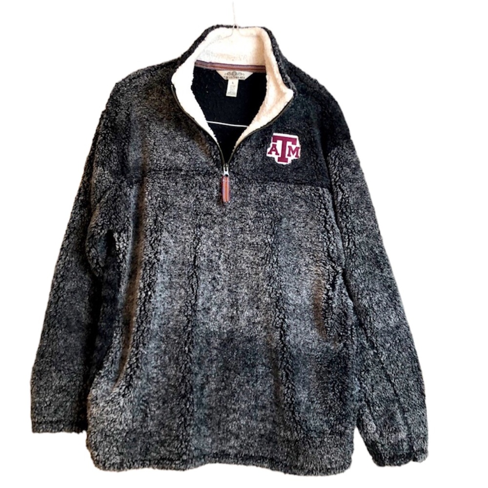 Texas A&M 1/4 zip pullover size L by Three Square